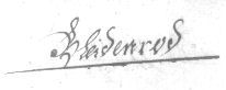 Bleidenrod - handscript from parish records