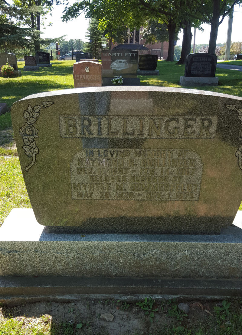 BRILLINGER, Raymond H. and Myrtle M. SUMMERFELDT