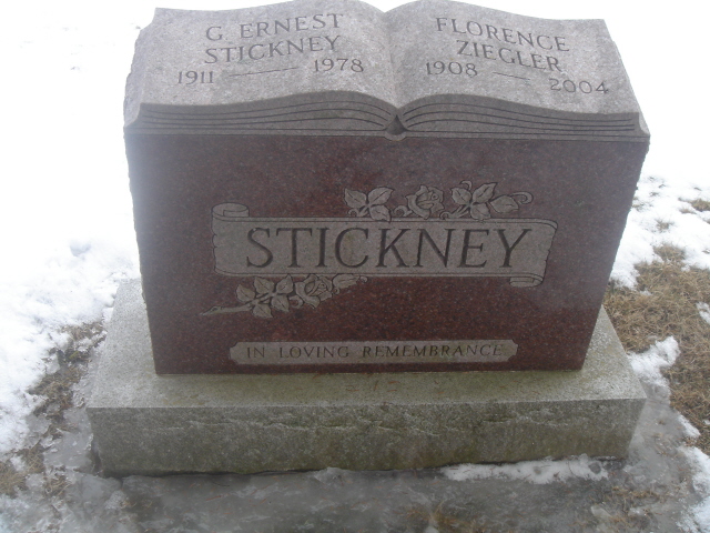 ZIEGLER, Florence and Ernest STICKNEY