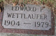 WETTLAUFER, Edmund George