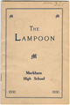 The Village of Markham - Article within 'The Lampoon' - 1930 Year book of Markham High School