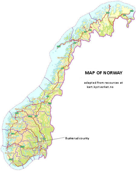 Map of Norway