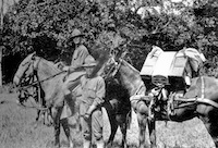 Perhaps at Camp Funston in Kansas during training