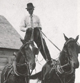 Claud Ballard Stunt Riding in Spalding, Saskatchewan