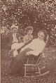 Catherine Craig with her children Helen Lowe Holman and Hugh Gordon Holman