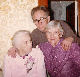 Josephine Howard, age 90, with brother Alf Jordison and Josephine's daughter, Helen
