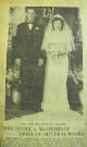 Wedding Photo of Isabelle A. MacDerment and Oliver O. Moore