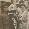 Edgar Rupp holding cousin Mary Louise Redinger