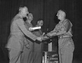 Bud graduating Officer Candidate School, Aberdeen, Maryland, 1943