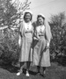 Maryjane (right) and friend, Red Cross volunteers, about 1937, Detroit, Michigan